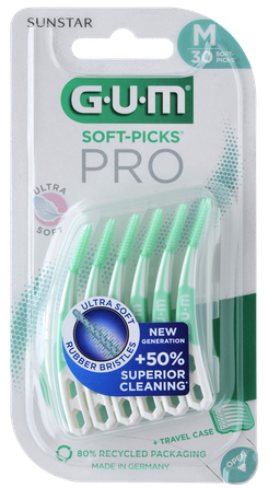 GUM Soft-Picks Pro Medium zobstarpu birstīte, 30 gab.