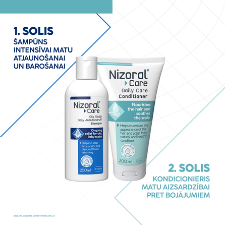 NIZORAL Care galvas ādas matu kondicionieris, 200 ml