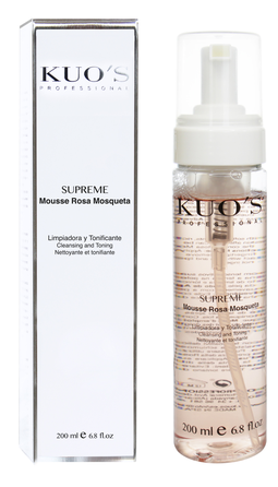 KUOS Supreme Rosa Mosqueta Cleansing and Toning attīrošas putas, 200 ml