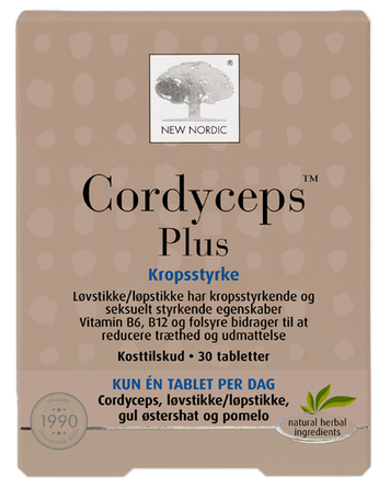 NEW NORDIC Cordyceps Plus tabletes, 30 gab.