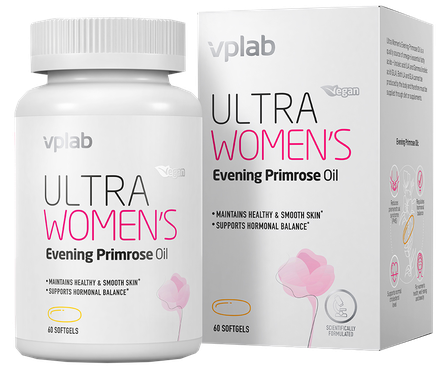 VPLAB Ultra Women's Evening Primrose mīkstās kapsulas, 60 gab.