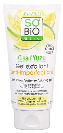 SO BIO ETIC Anti-Imperfection Exfoliating attīroša želeja, 150 ml