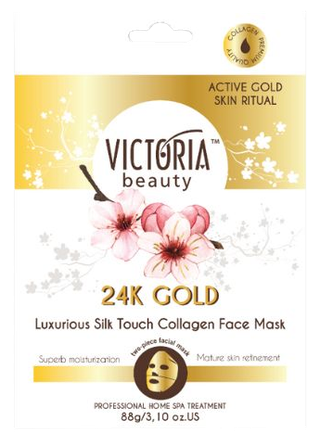 VICTORIA BEAUTY 24K Gold Collagen sejas maska, 1 gab.