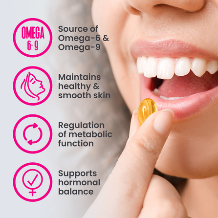 VPLAB Ultra Women's Evening Primrose mīkstās kapsulas, 60 gab.