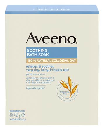 AVEENO Soothing Bath Soak 42g vannas sāls, 8 gab.