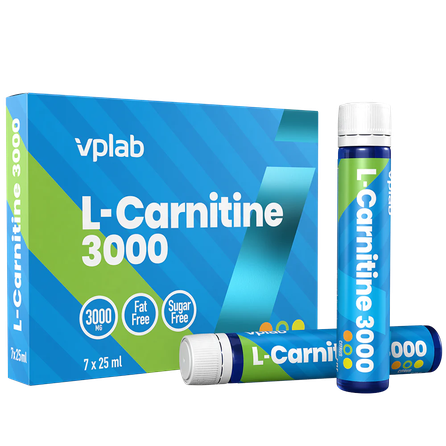 VPLAB L-Carnitine 3000 25ml pudelītes, 7 gab.