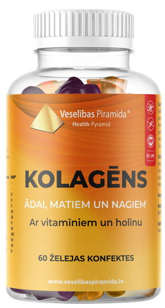 VESELĪBAS PIRAMĪDA Kolagēns želejas konfektes, 60 gab.