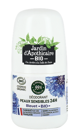 JARDIN D'APOTHICAIRE Rudzupuķu 24 stundu ekolģisks dezodorants rullītis, 50 ml