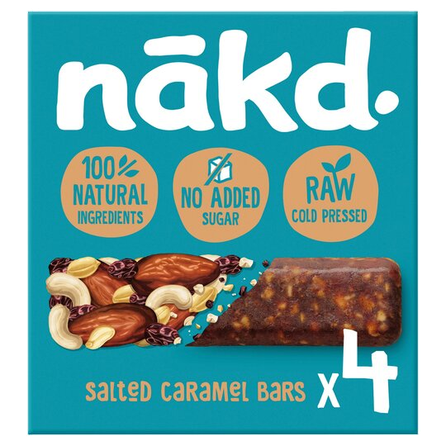 NAKD Salted Caramel 35g batoniņš, 4 gab.