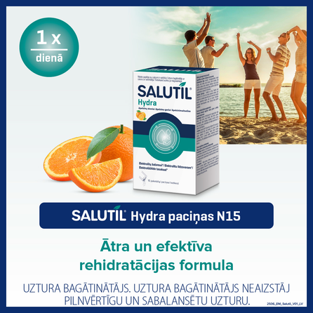 SALUTIL Hydra apelsīnu garša, paciņas, 15 gab.