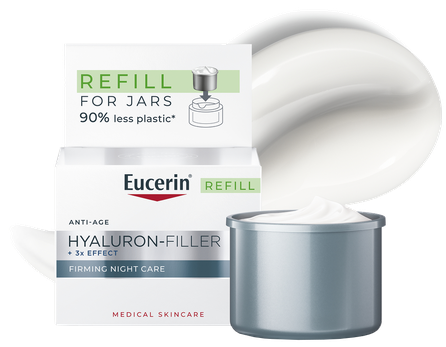 EUCERIN Hyaluron-Filler +3x Effect (Refill) Nakts sejas krēms, 50 ml