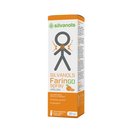 FARINGOSPRAY Apelsīnu sprejs, 20 ml