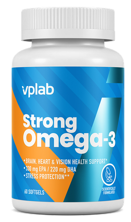 VPLAB Strong Omega 3 mīkstās kapsulas, 60 gab.