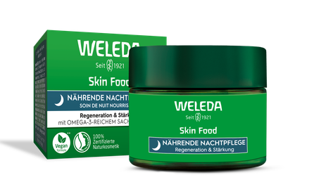 WELEDA Skin Food Nourishing Night, Dry Skin sejas krēms, 40 ml