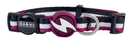 DASHI Stripes3 Purple&Black Kaķim kakla siksna, 1 gab.