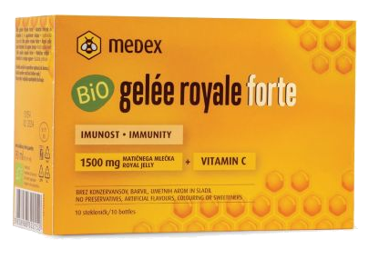 MEDEX Bio Gelée Royale Forte Shot (9 ml) pudelītes, 10 gab.