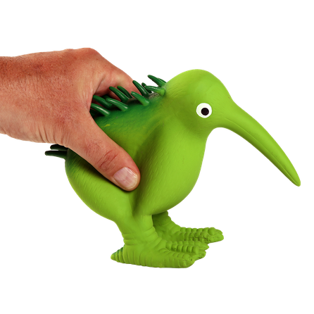 KIWI WALKER Whistle, M Izmēra, Zaļa, Lateksa rotaļlieta, 1 gab.