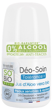 SO BIO ETIC 24H Ar Alvejas Sulu dezodorants, 50 ml