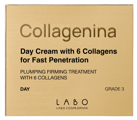 COLLAGENINA With 6 Collagens, Grade 3, Day sejas krēms, 50 ml