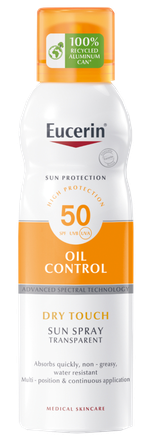 EUCERIN Sun Body Oil Control Aerosol SPF 50 sprejs, 200 ml