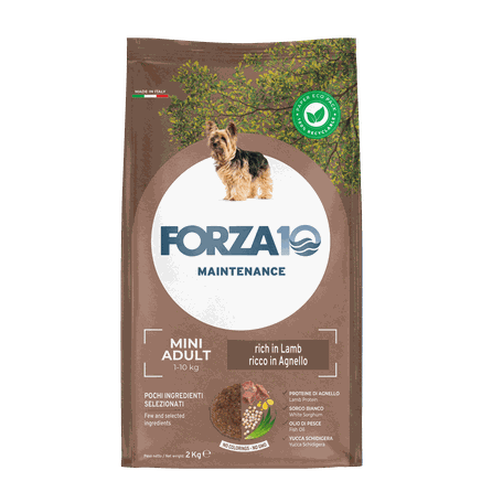 FORZA10 Maintenance Mini Adult Ar Jēru, Suņiem sausā barība, 2 kg