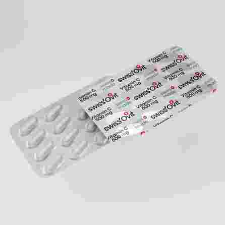 SWISS OVIT Vitamin C 500 mg kapsulas, 30 gab.