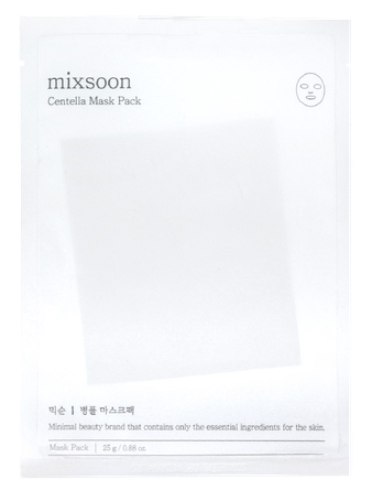 MIXSOON Centella 25g auduma sejas maska, 5 gab.