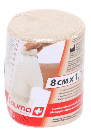 LAUMA MEDICAL 8 cm x 1,1 m elastīga medicīniskā saite, 1 gab.