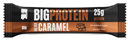 PULS NUTRITION Big Protein Salted Caramel batoniņš, 80 g