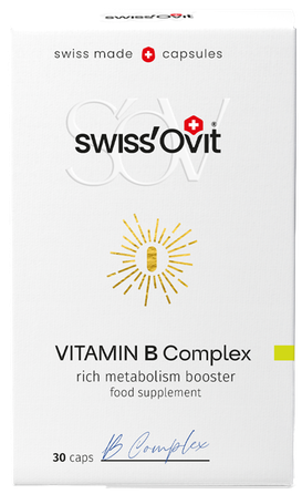 SWISS OVIT Vitamin B Complex kapsulas, 30 gab.