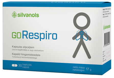 GORESPIRO Ar augu ekstraktiem kapsulas, 30 gab.