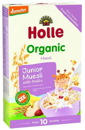 HOLLE Junior pilngraudu graudaugu-augļu muslis, 250 g
