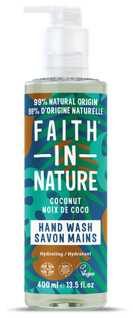FAITH IN NATURE Coconut šķidrās ziepes, 400 ml
