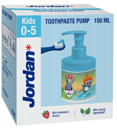JORDAN Kids Pump (0-5) zobu pasta, 150 ml