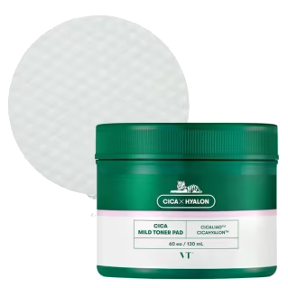 VT COSMETICS Cica Mild Toner vates diski, 60 gab.
