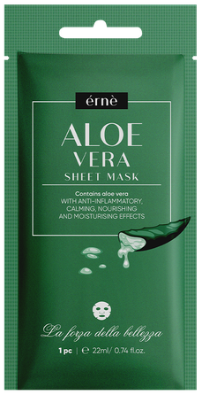 ERNE Aloe Vera auduma sejas maska, 22 ml