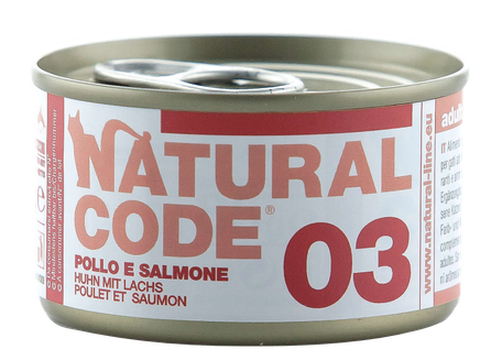 NATURAL CODE 03 Vista Un Lasis konservi kaķiem, 85 g