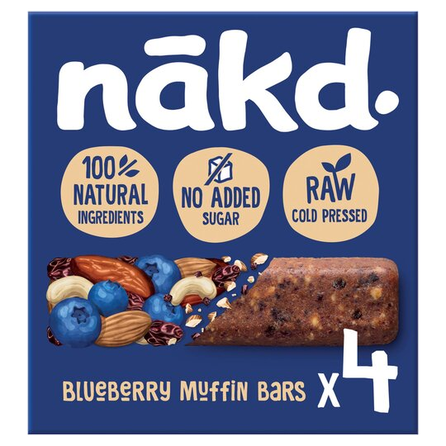 NAKD Blueberry Muffin 35g batoniņš, 4 gab.