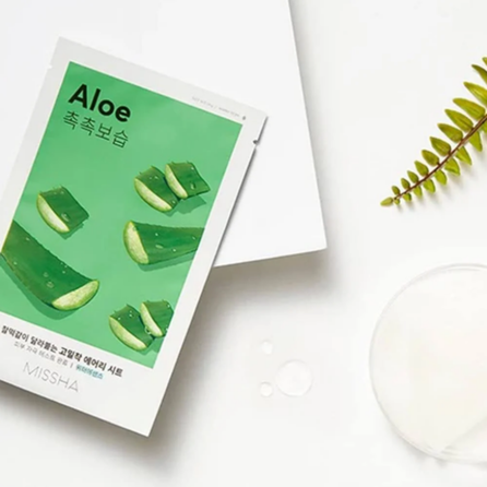MISSHA Airy Fit Aloe sejas maska, 19 g