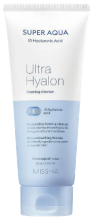 MISSHA Super Aqua Ultra Hyalron attīrošas putas, 200 ml
