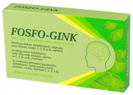 FOSFO-GINK kapsulas, 30 gab.