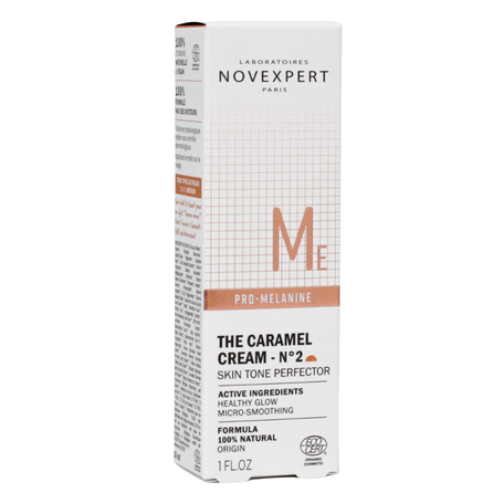 NOVEXPERT  The Caramel Cream Golden Radiance Nr.2 Pro Melanine BB sejas krēms, 30 ml