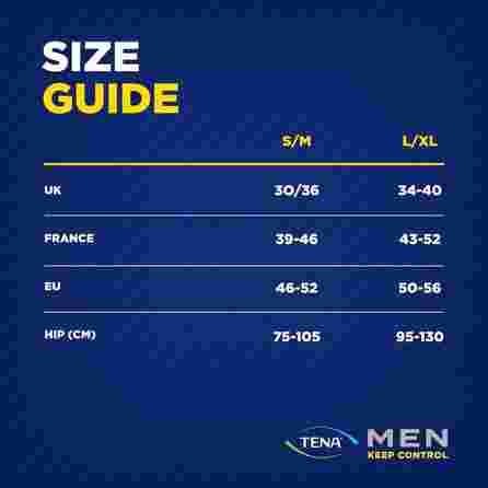 TENA Men Pants Plus S/M (zilas) biksītes, 12 gab.