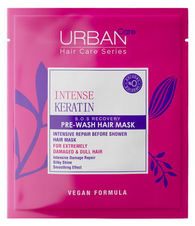 URBAN CARE Intense Keratin Pre-Wash maska matiem, 50 ml