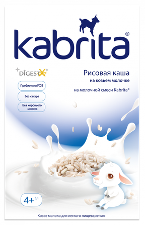 KABRITA Rīsu biezputra, 180 g