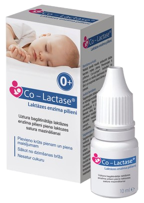 CO-LACTASE Laktāzes Enzīma pilieni, 10 ml