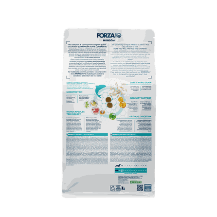 FORZA10 Monodiet Mini Adult Ar Zivi, Suņiem sausā barība, 1.5 kg