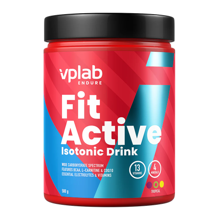 VPLAB FitActive Isotonic Drink Tropical Fruit pulveris, 500 g