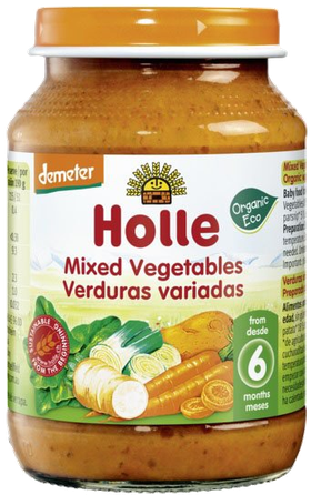 HOLLE Dažādu dārzeņu biezenis, 190 g