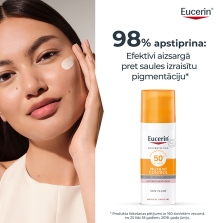 EUCERIN Sun Pigment Control SPF50+ saules aizsarglīdzeklis, 50 ml